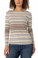 Boat Neck Knit Top