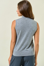 Basic Mock Neck Sweater Top
