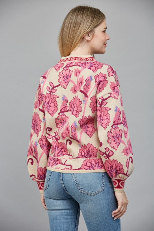 Jacquard Cardigan