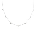 Demi-Fine Silver CZ Drop Necklace