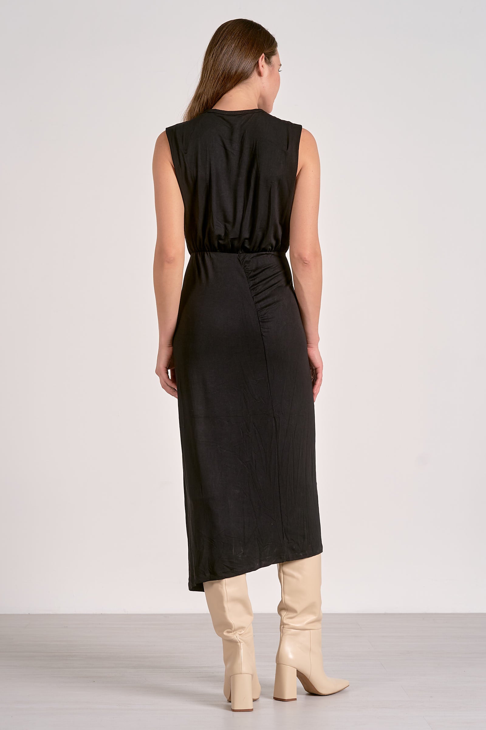 Sleeveless Front Slit Dress