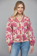 Jacquard Cardigan