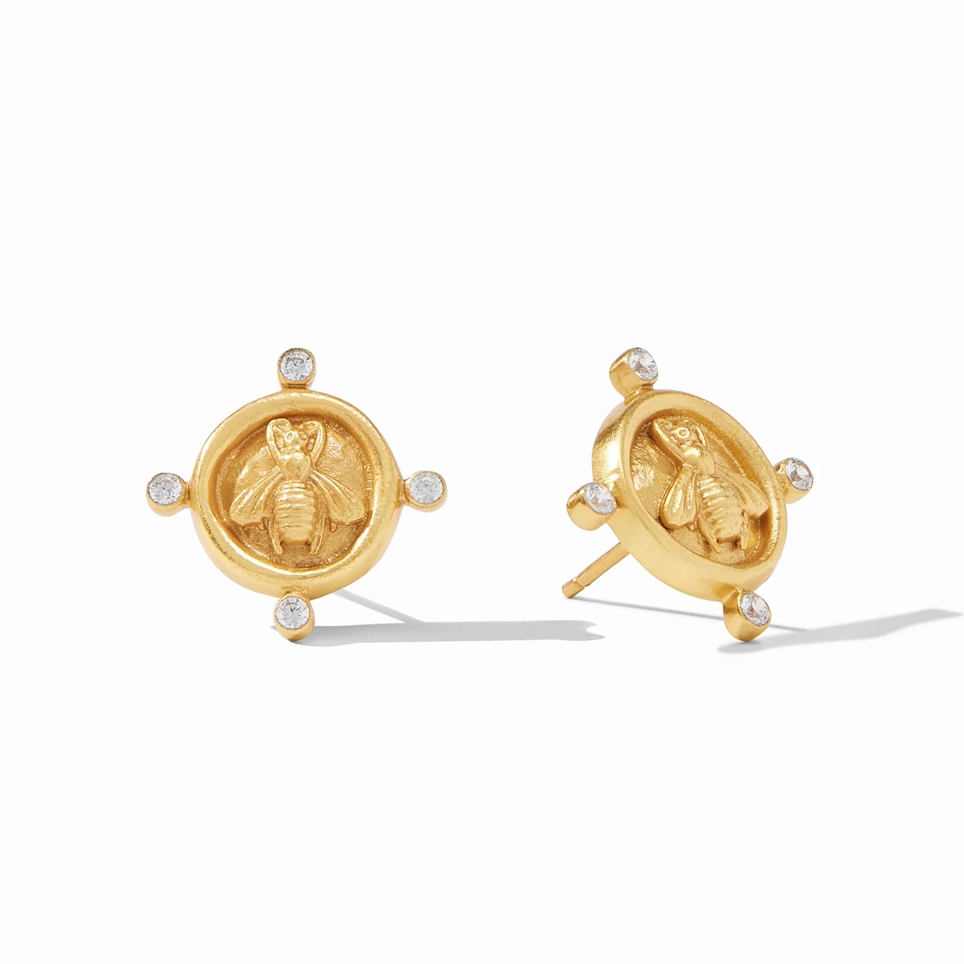 Julie Vos Bee Cameo Stud Earring