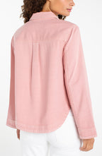 High Low Denim Shacket