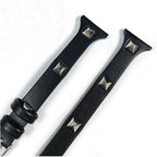 Leather Studded Wrap Apple Watch Band