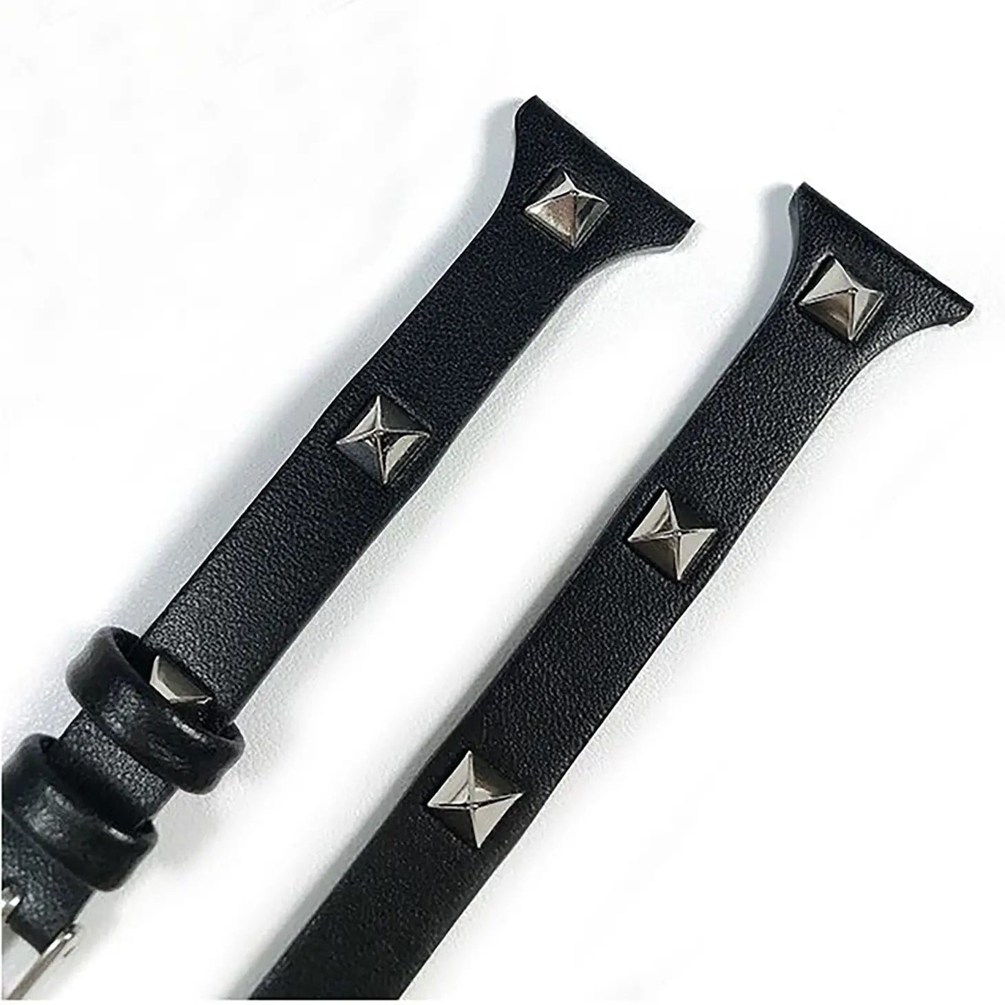 Leather Studded Wrap Apple Watch Band