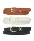 Horsebit Skinny Belt