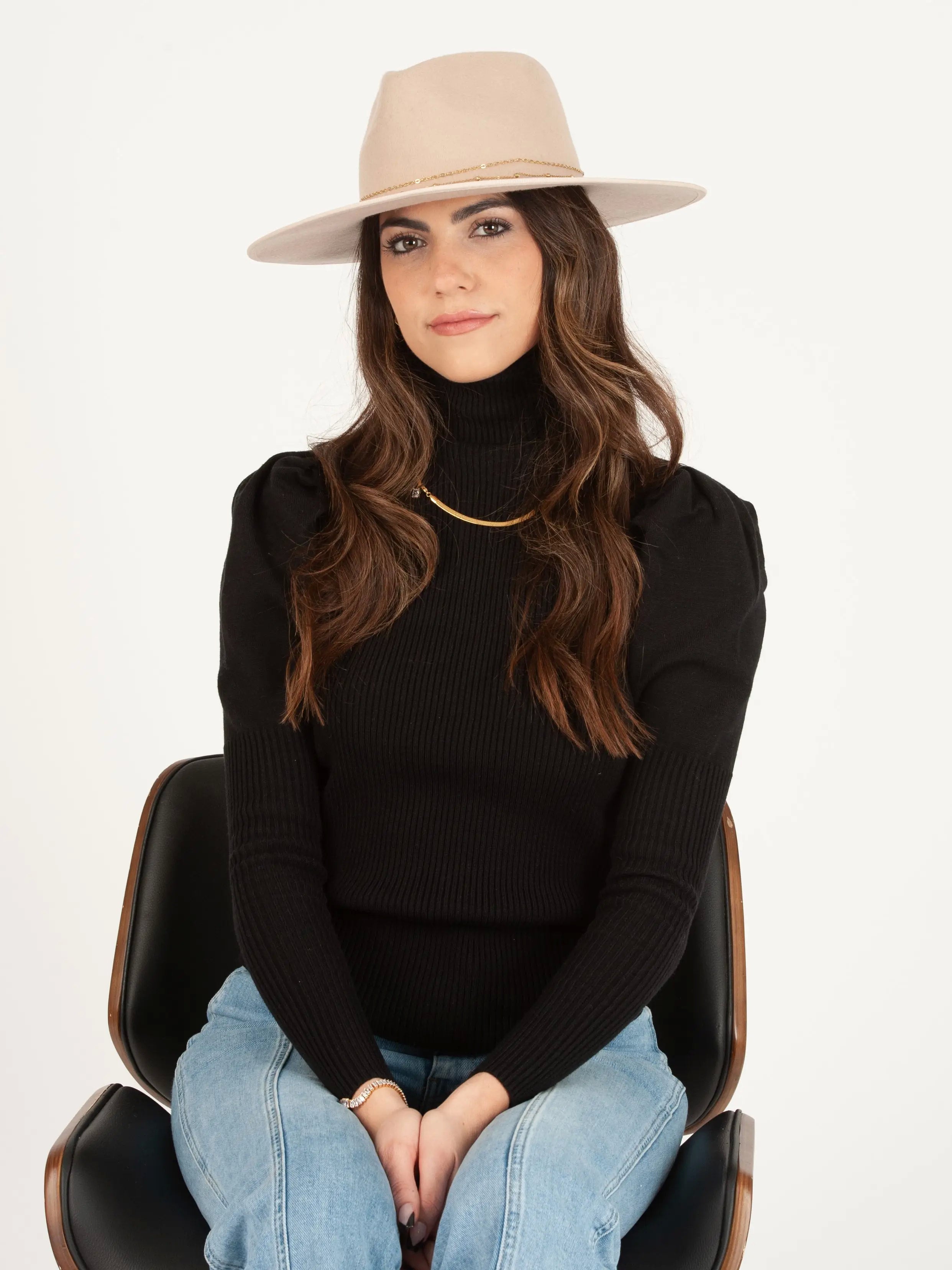 Cooper Wool Fedora With Double Chain