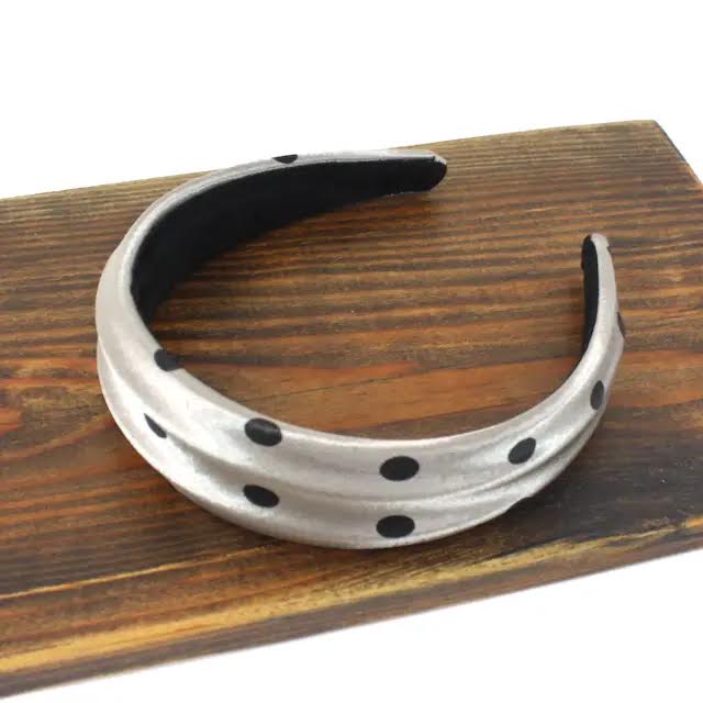 Satin Polka Dot Headband