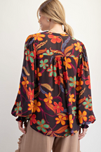 Floral Printed Woven Top