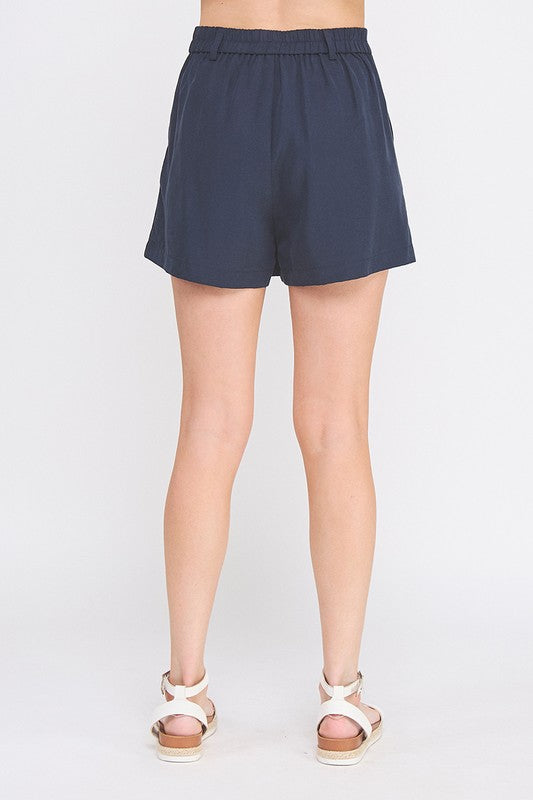 Flowy Pleat Tennis Shorts