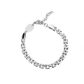 Silver Squared Chain Bracelet