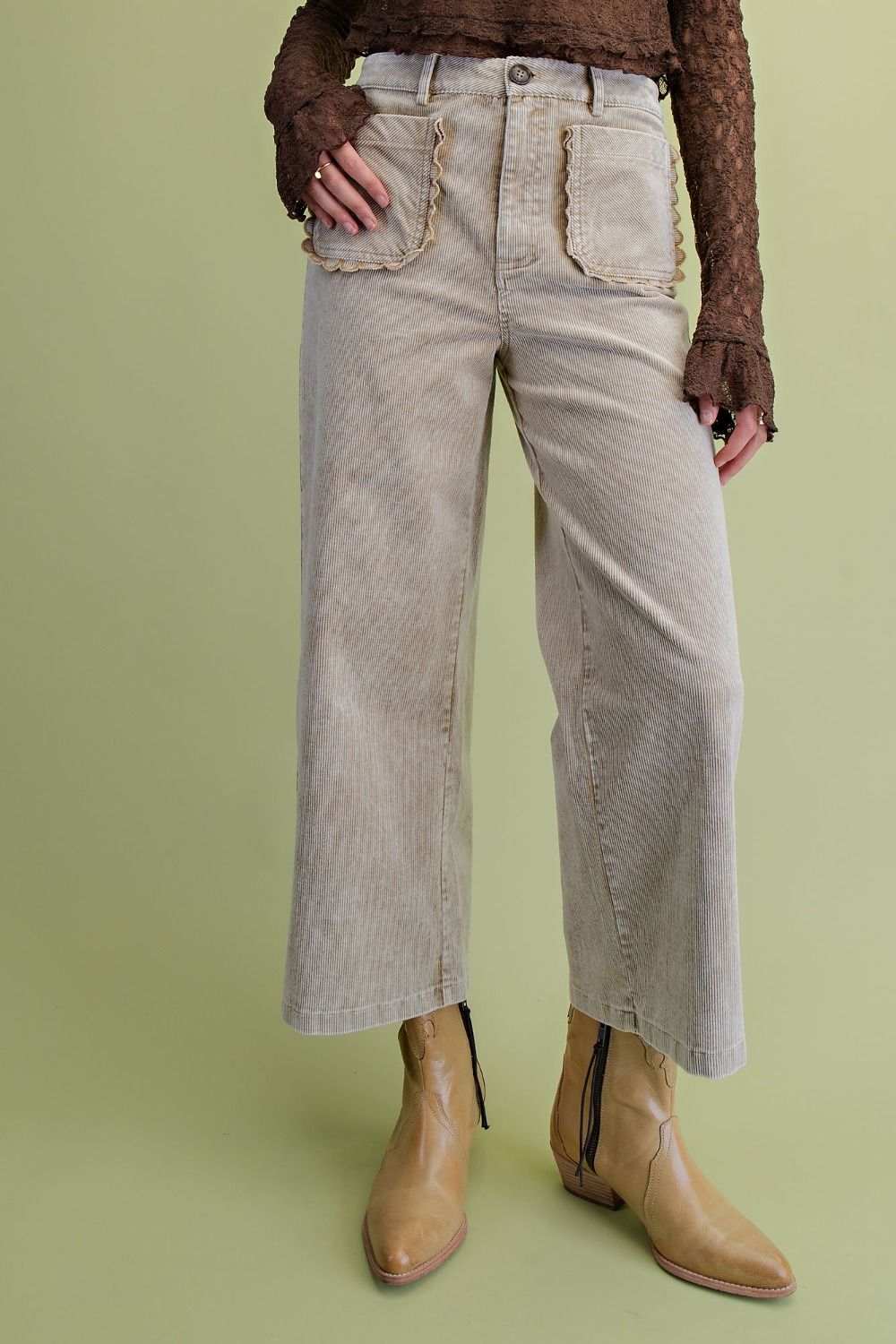 Washed Corduroy Pants