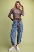 Mock Neck Rib Knit Top