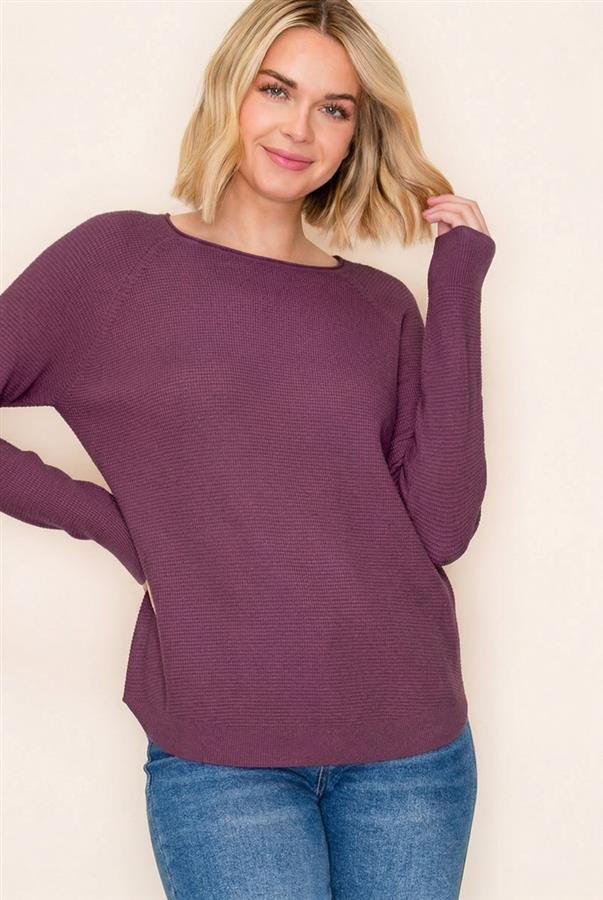 Waffle Knit Top