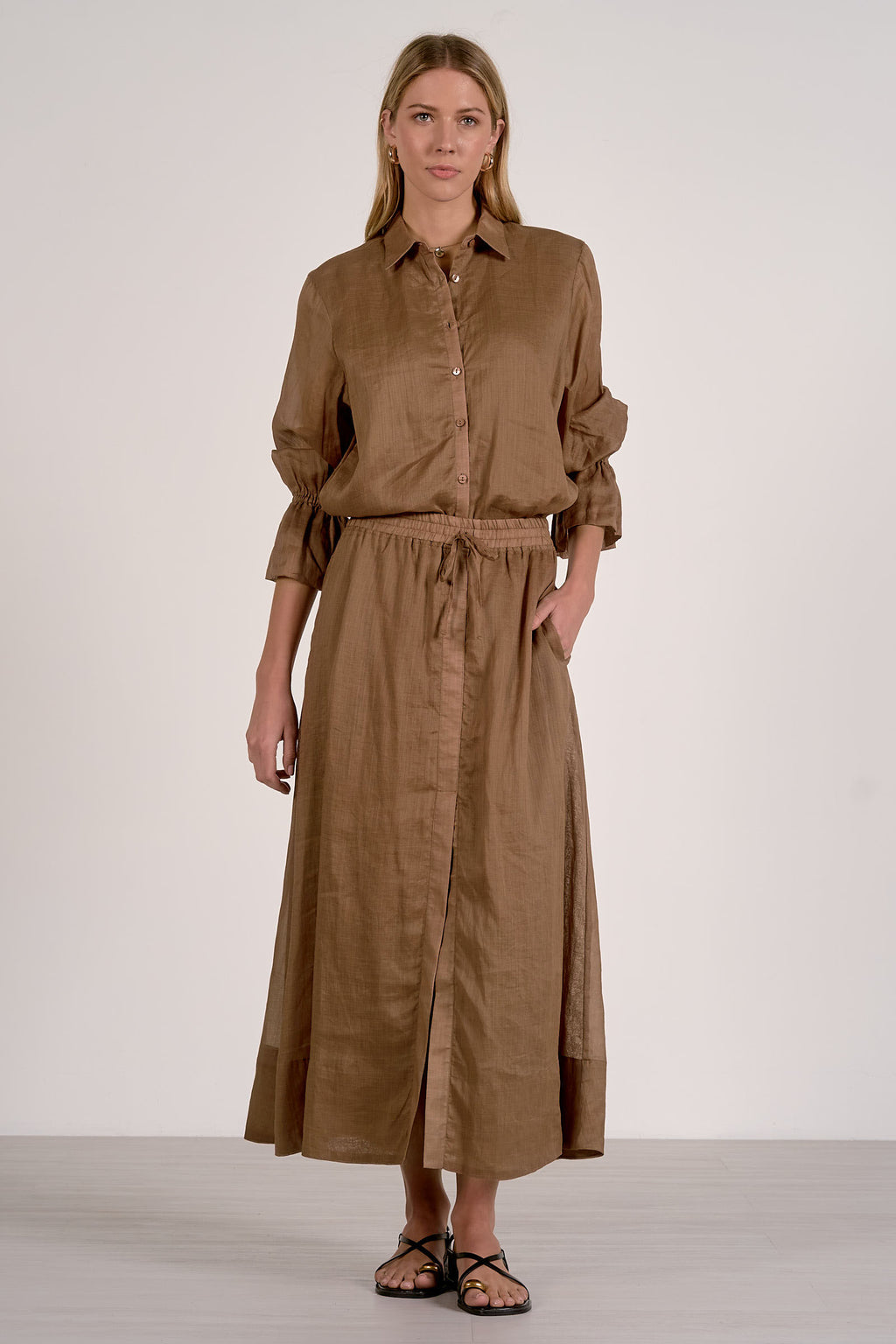 Slit Maxi Skirt