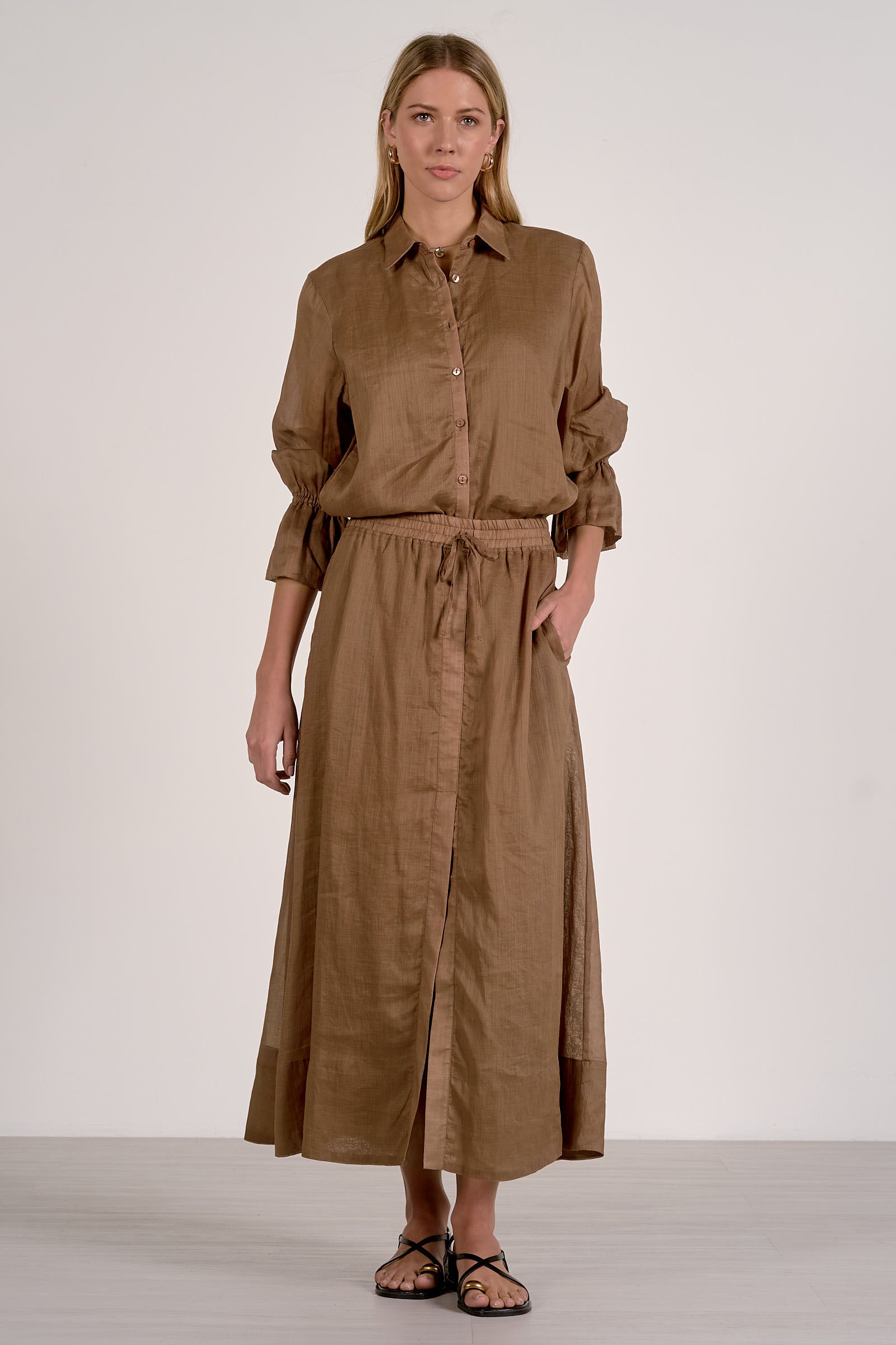 Slit Maxi Skirt