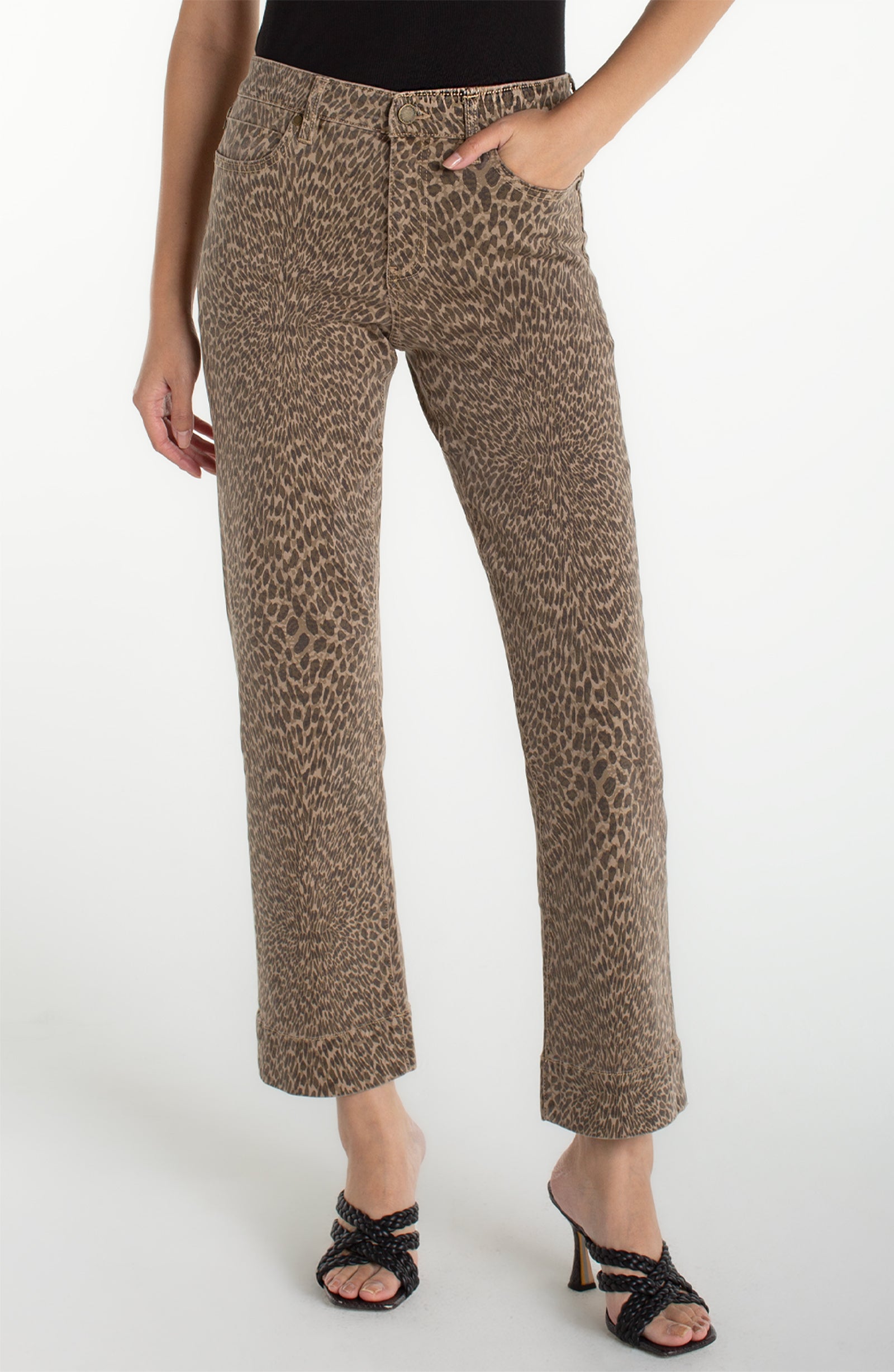 Kennedy Straight Leopard Jeans
