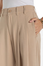 Pleated Wide Leg Trousers