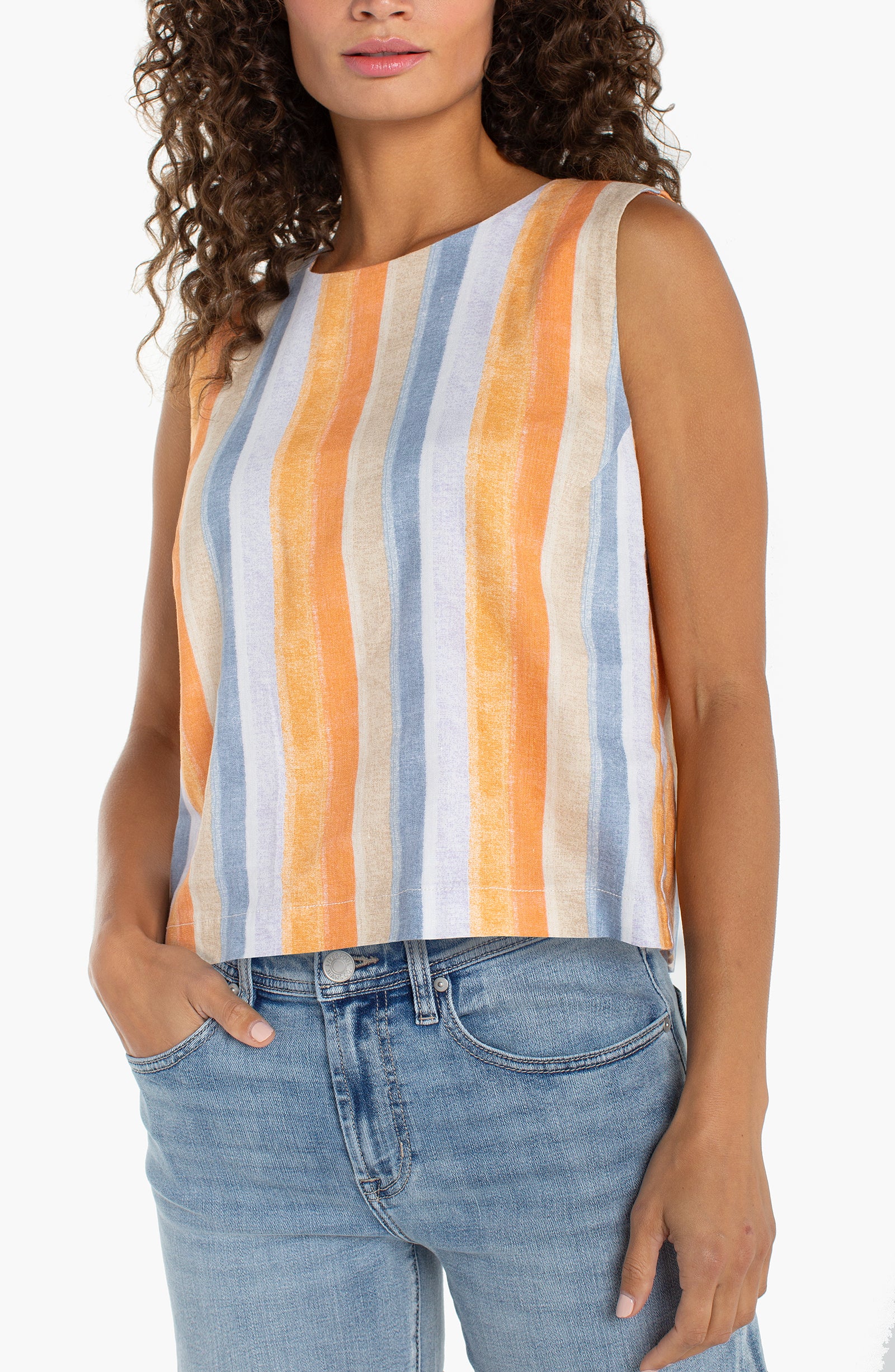 Sleeveless Shell Top