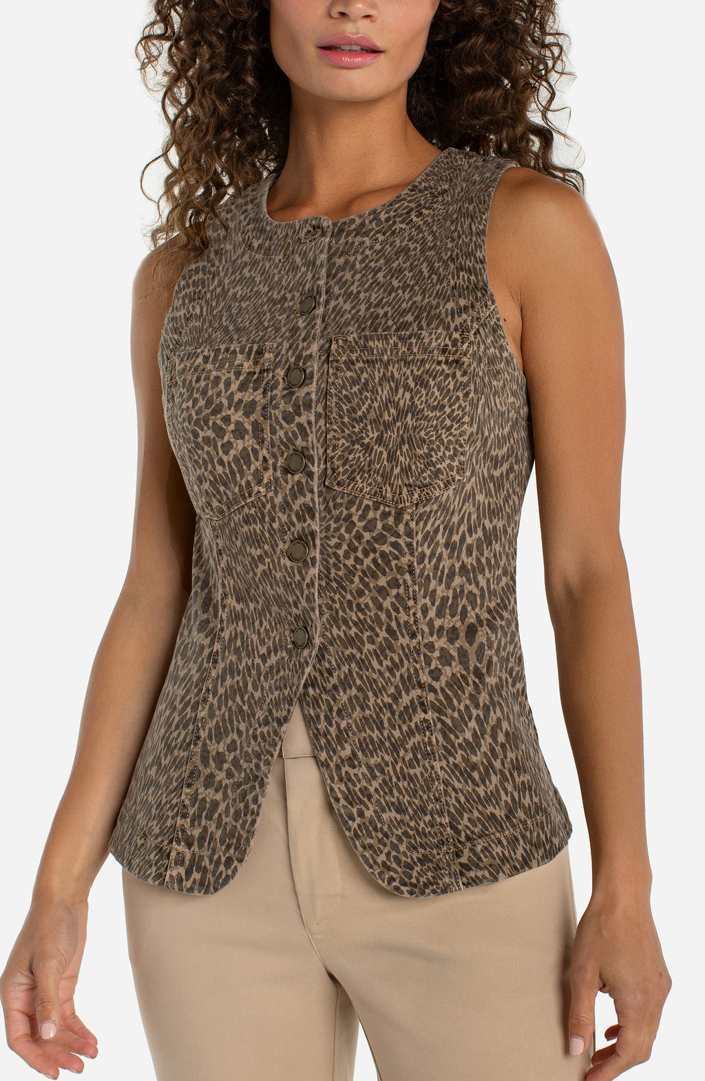 Leopard Print Vest