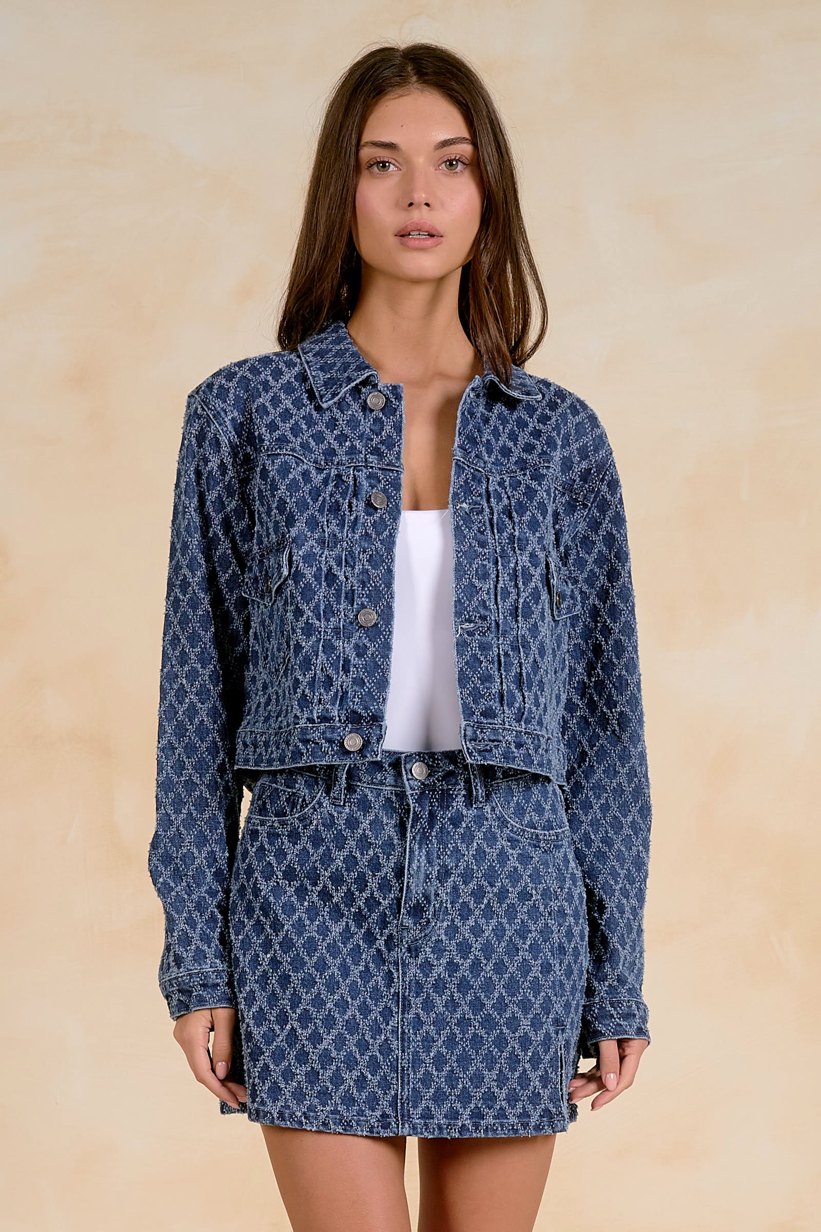 Diamond Denim Jacket