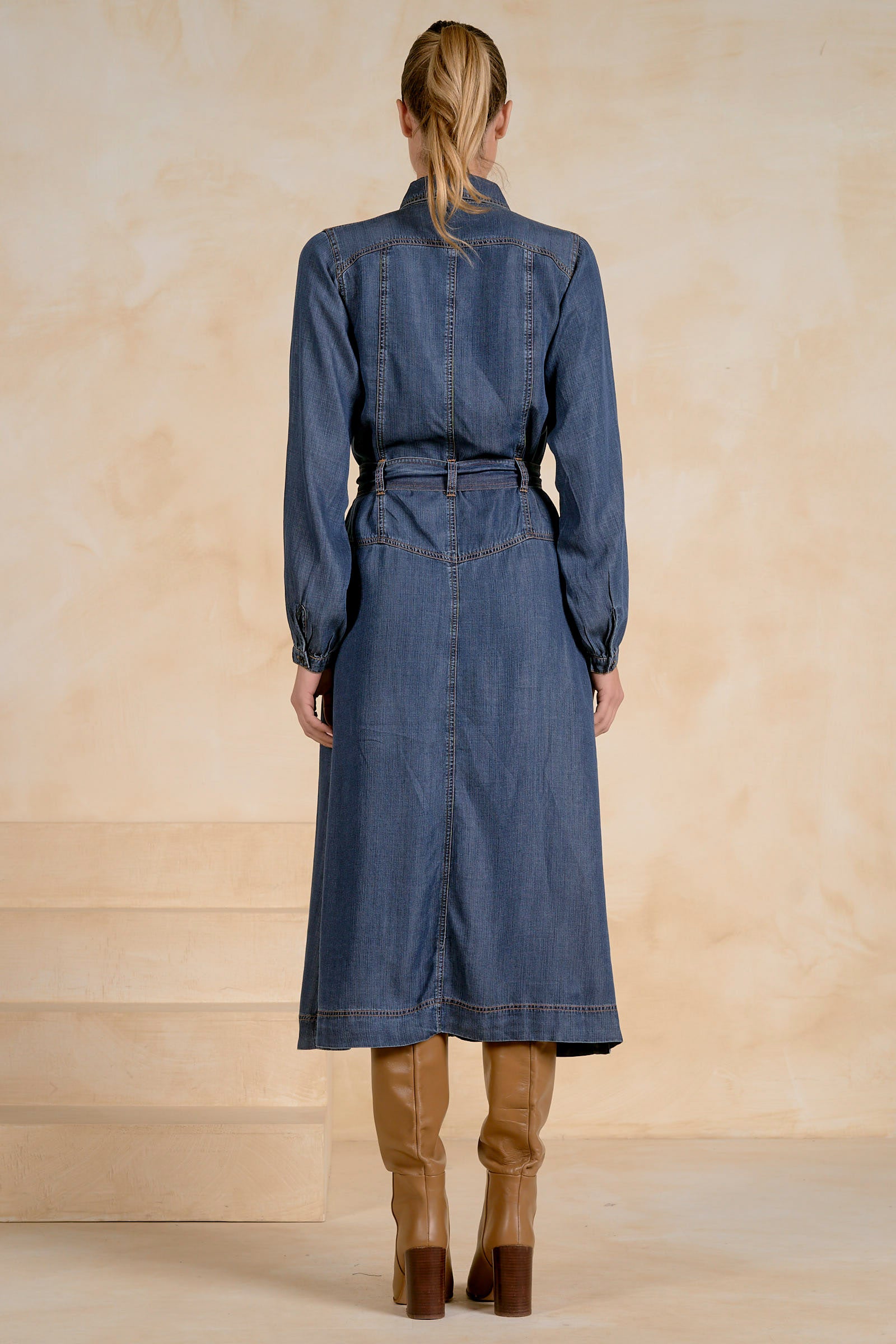 Button Down denim Dress