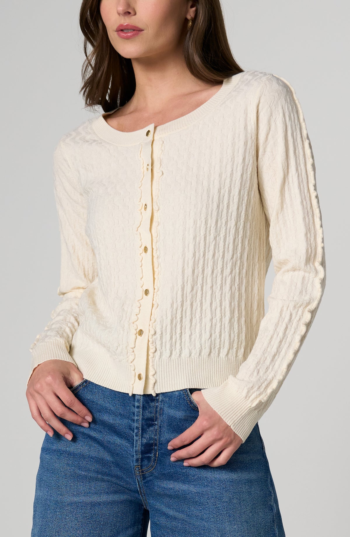 Ruffle Cardigan