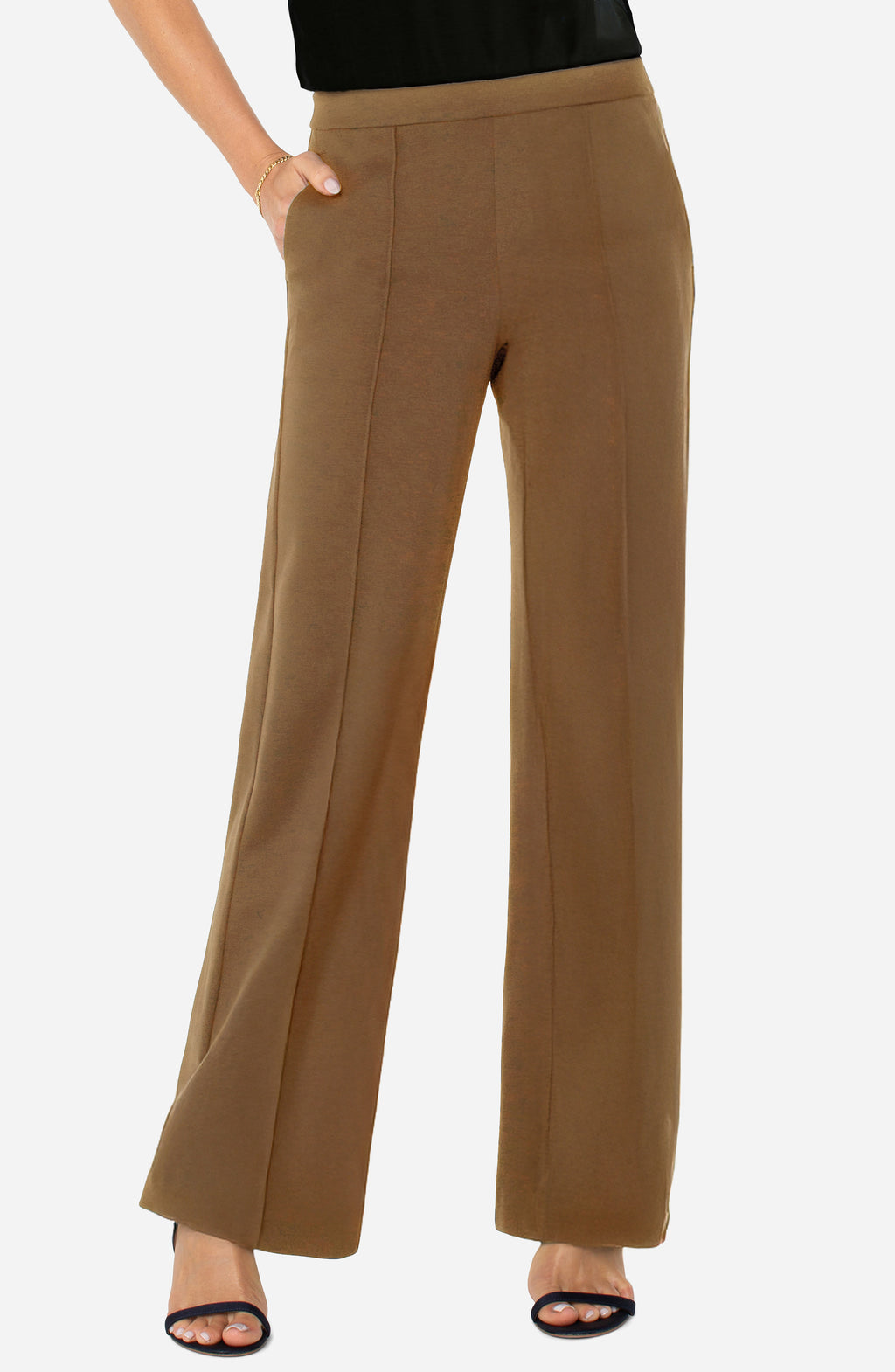 Kayla Pull On Wide Leg Trouser