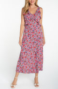 Ruffle Front Maxi Dress
