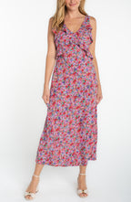 Ruffle Front Maxi Dress
