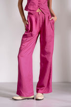 Pleated Linen Pants