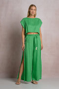 Crop Side Tie Shirt