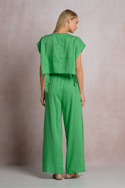 Crop Side Tie Shirt