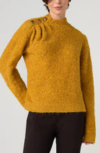 Mock neck Sweater With Buttons