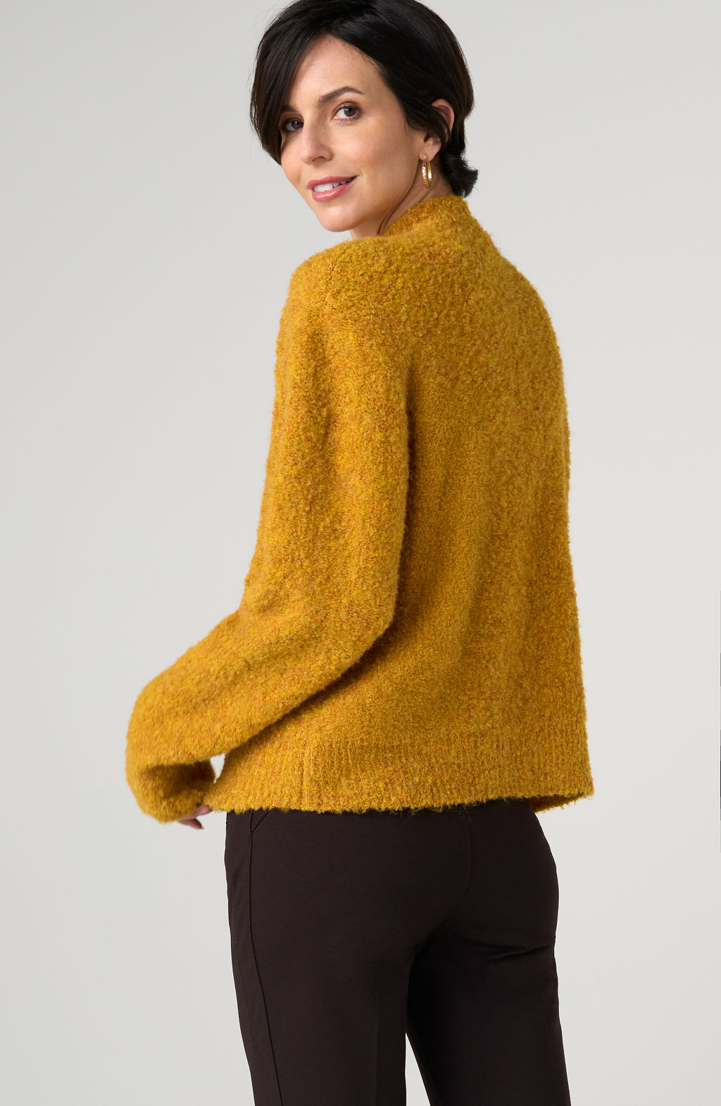 Mock neck Sweater With Buttons