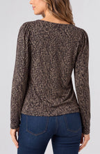 Jewel Neck Knit Top