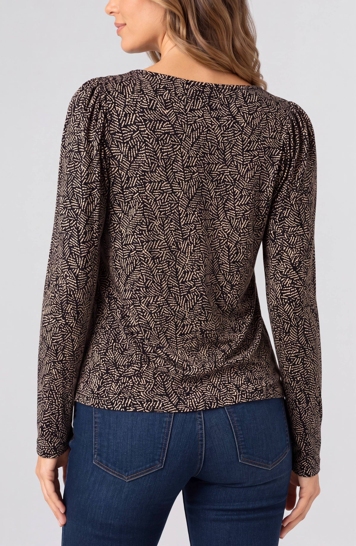Jewel Neck Knit Top