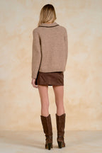 Collar Stitching Sweater