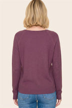 Waffle Knit Top