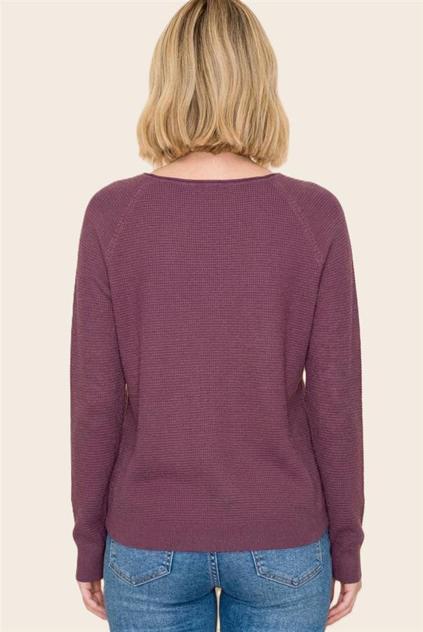 Waffle Knit Top