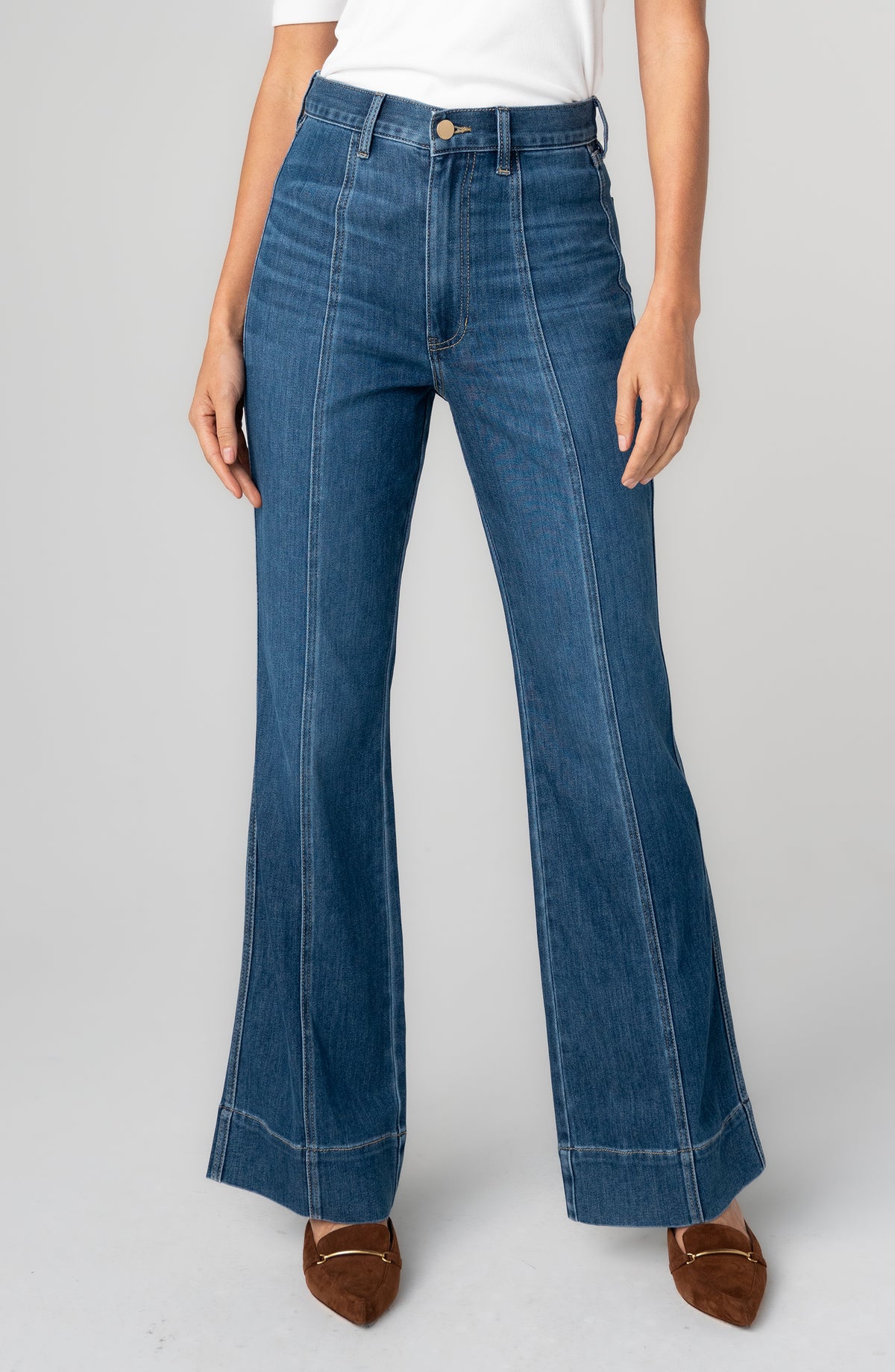 Relaxed Seam Bootcut Jeans