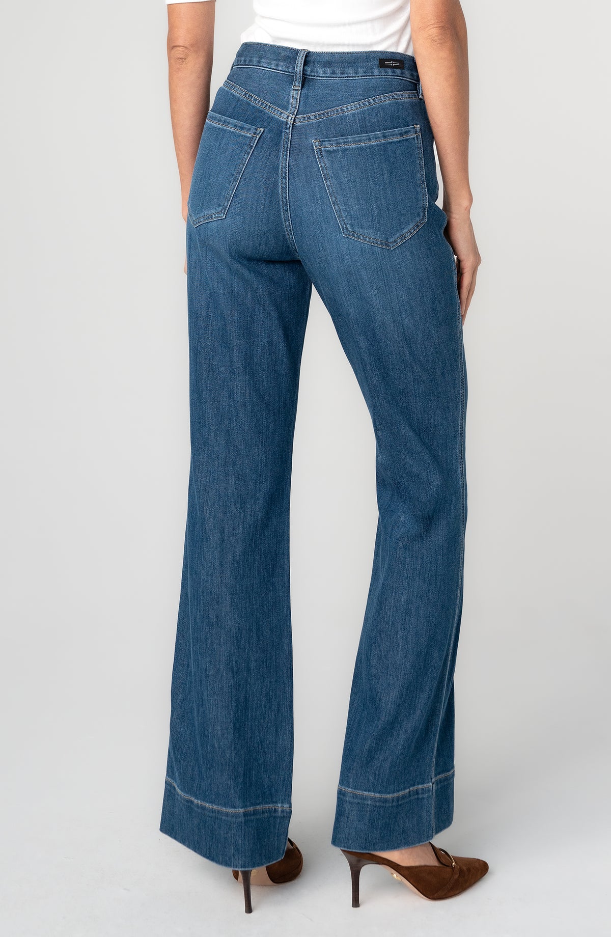 Relaxed Seam Bootcut Jeans