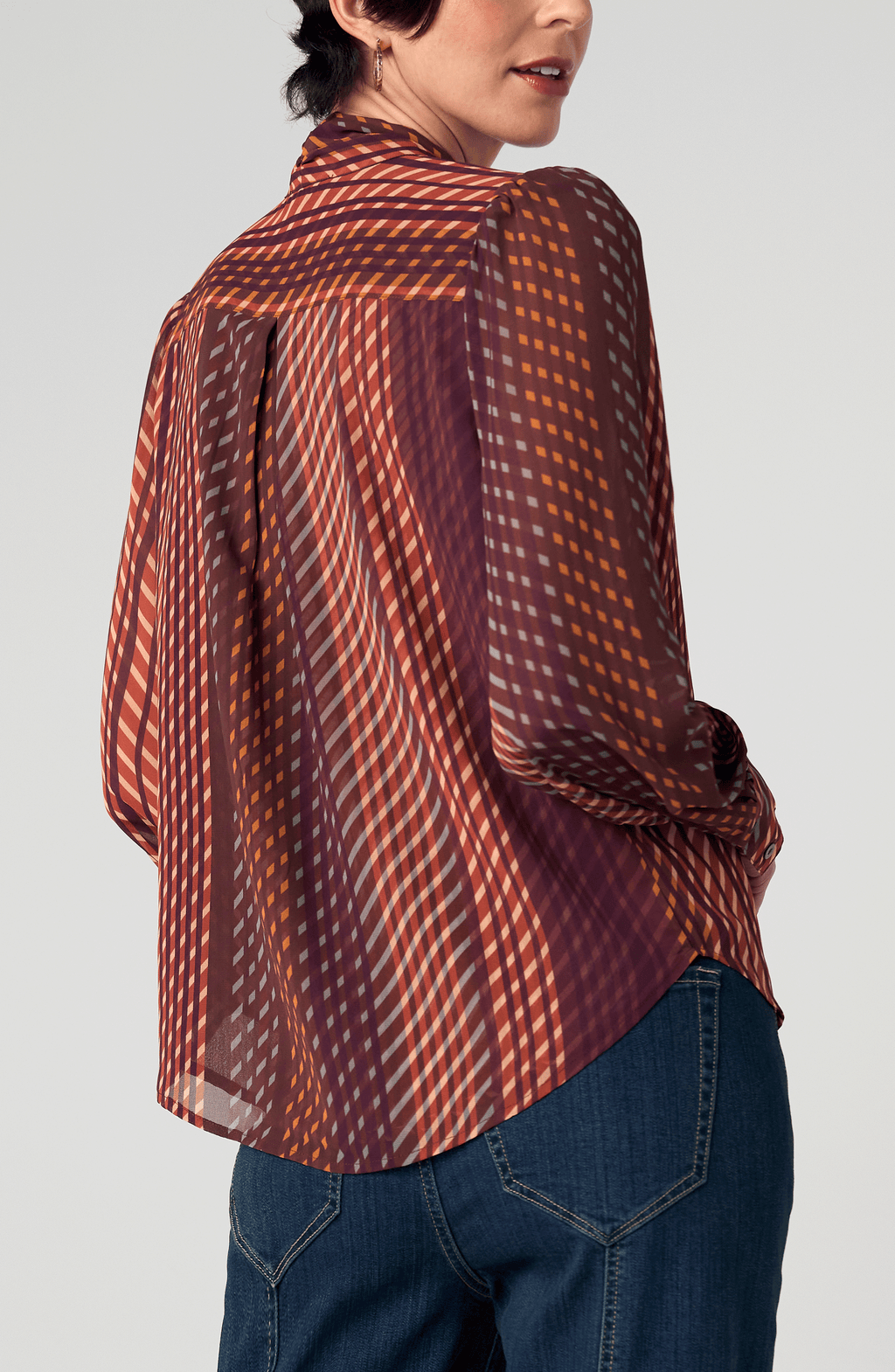 Neck Tie Woven Blouse